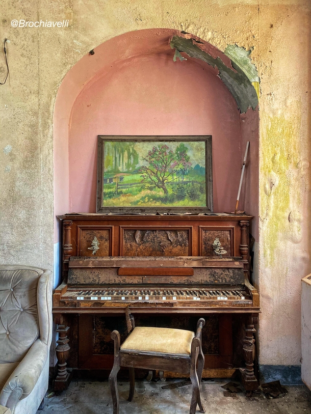  An Abandoned Piano slightly out of tune