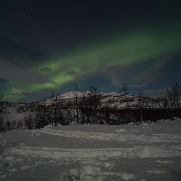  Aurora borealis over Kiruna Sweden