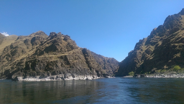  Convergence of the Snake and Salmon rivers in Hells Canyon At the border of Idaho and Oregon