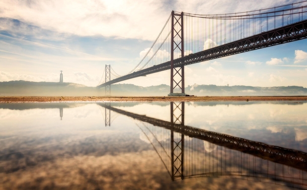  de Abril Bridge in Lisbon Portugal - Ray M Boynton - Photo Nico Trinkhaus