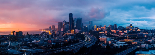  Downtown Seattle at Sunset