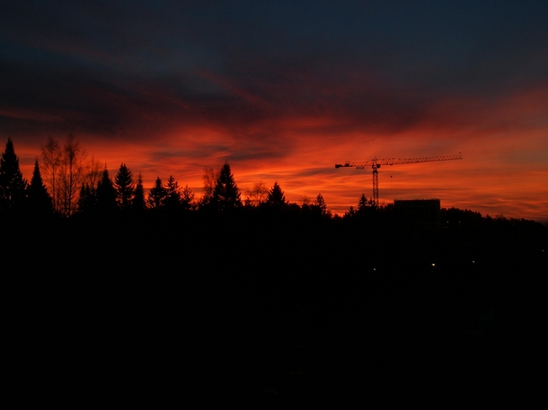  Early morning sunrise in Kuopio Finland