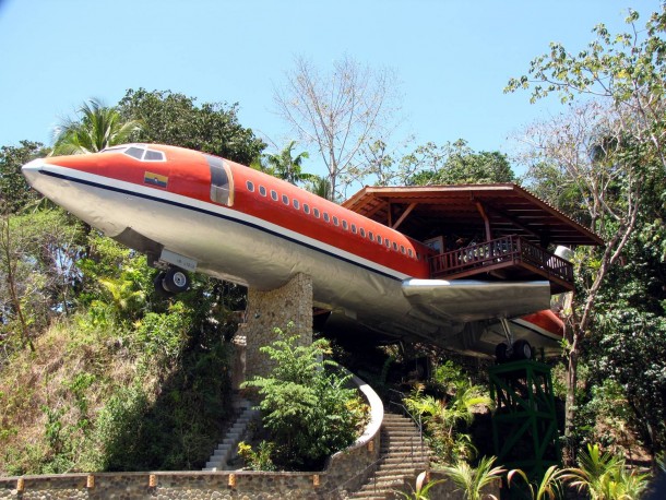  Fuselage Home Half hotel Half Plane in Costa Rica  