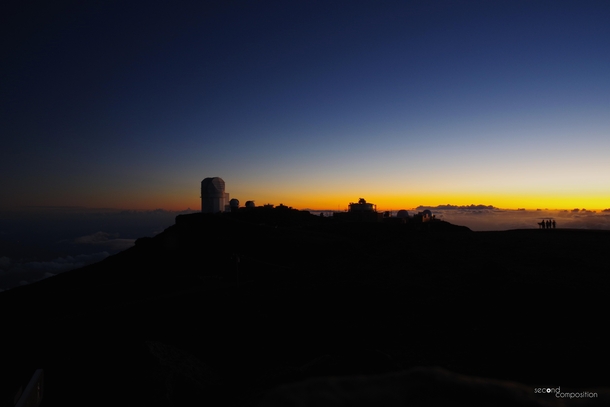  Haleakal Observatory at sunset Maui HI