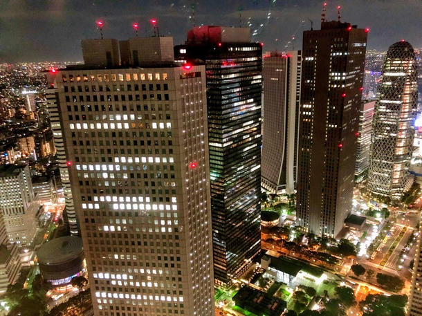 Japan - Tokyo by night from the th floor of the Town Hall tower