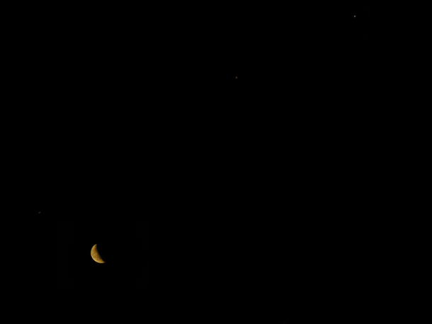  Last nights alignment - Saturn Moon Mars Jupiter