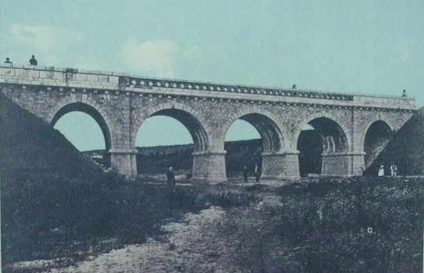  m long rail viaduct Romania