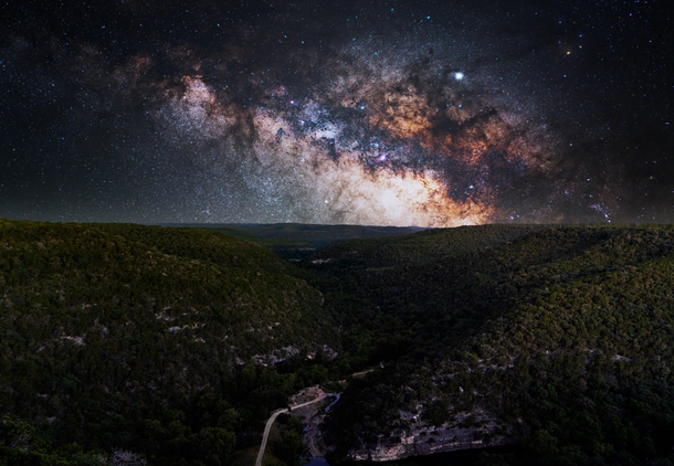  Milky Way over Lost Maples Valley last weekend