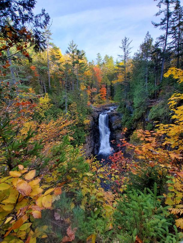  My favorite lesser known waterfall Always quiet even during peak fall colors 