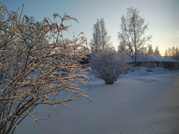  My windows view at noon in Oulu city Finland