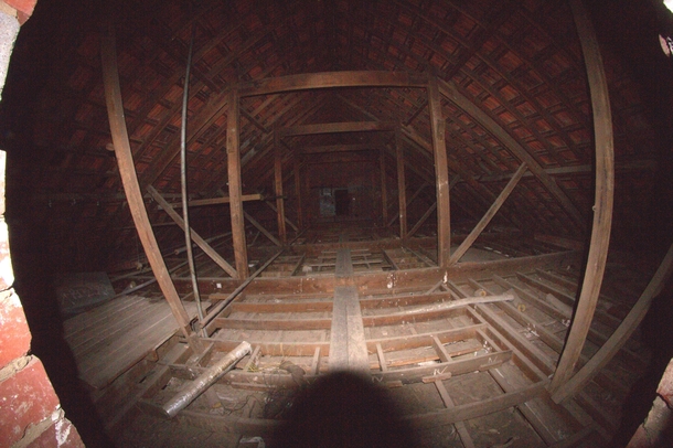  OC  Inside Abandoned Mental Asylum Roof 