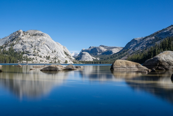  of the park visitors only visit the valley and miss views like this Tenaya Lake Yosemite NP 