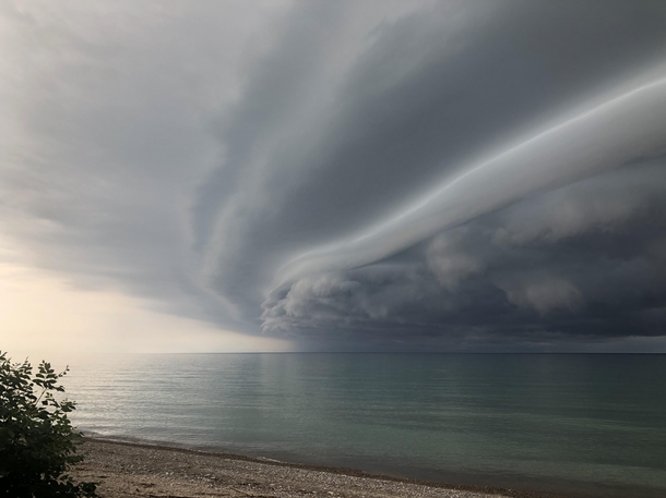  on Lake Huron the last  days Made for a beauty storm cell