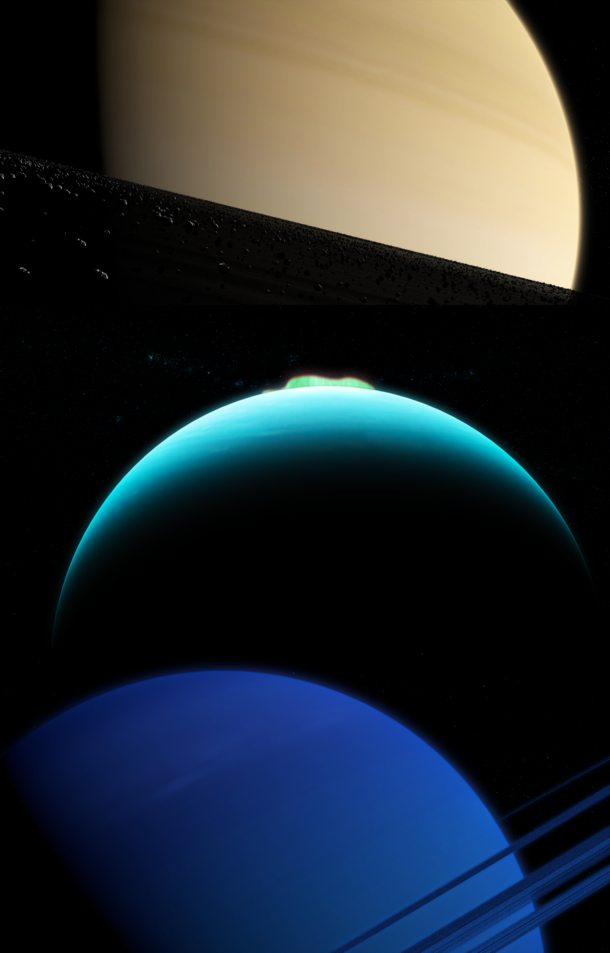  Saturn Uranus amp Neptune Made in Blender D