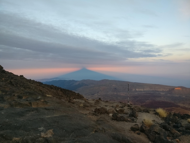 Shadow of Teide volcano x