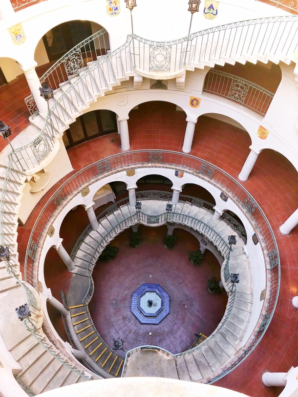  Staircase at the Mission Inn in Riverside California