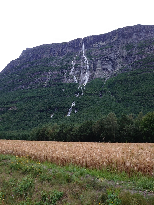  Sunndal Vinnu Falls th tallest waterfall in the world apparently Not the best of shots though