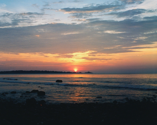  Sunrise at York Beach Maine Taken on film