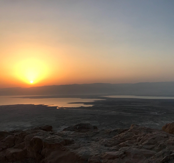  Sunrise from Mt Masada in Israel