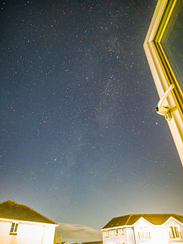  The milkyway from my apartment window  captured using my Sony Xperia ii