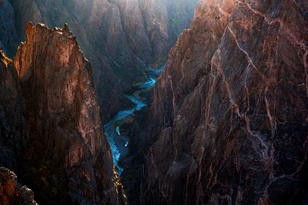  The painted wall of the Black Canyon of the Gunnison in Colorado