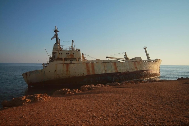  The shipwreck of the Edro III ran aground in  with a shipment of plasterboard