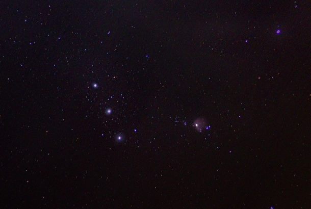  tried to photoshoot Orion earlier from a light polluted area still a newbie at this Stay safe everyone