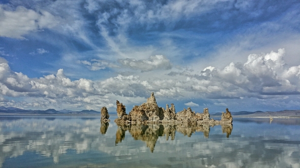  Tufas reflection at Mono Lake CA OC shot with my Note