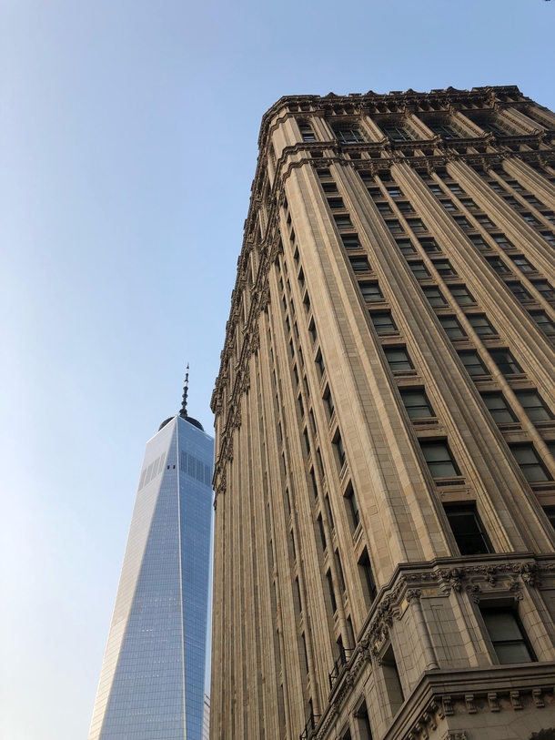  West Street is  years older than its neighbor One World Trade Center 