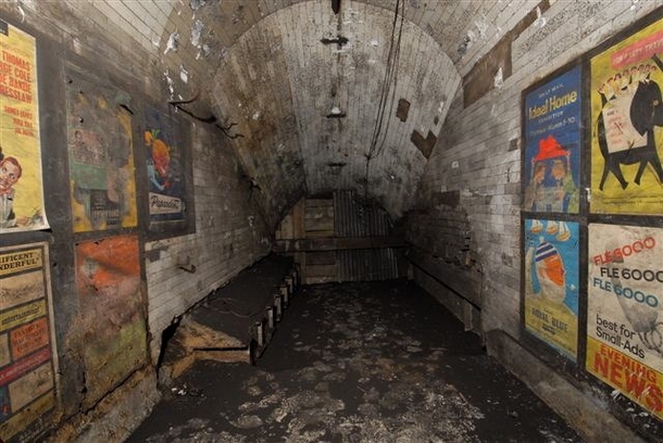  Year Old Posters Discovered in Londons Notting Hill Subway Station Photos by Mike Ashworth 