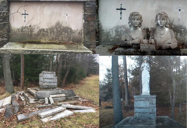  years ago I found a gem of a property tons of statues  alter stage  outdoor seating and more Was super creepy exploring it but today it is gone not one statue remains