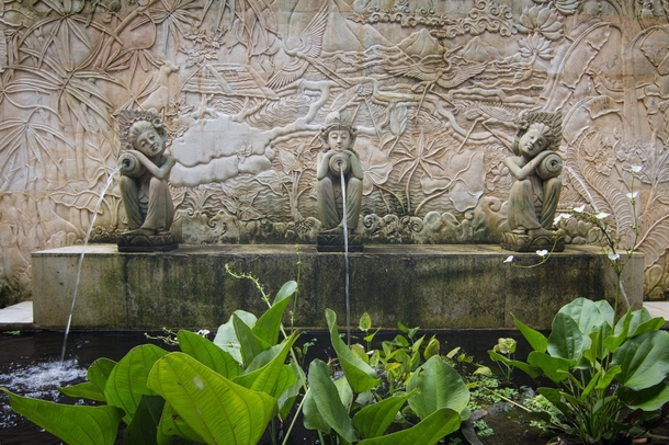 A Balinese garden in Ubud Indonesia