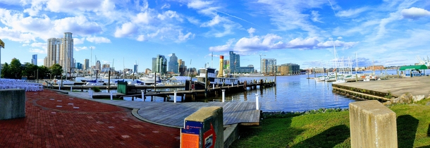 A beautiful afternoon looking out on Baltimore from the Museum of Industry 