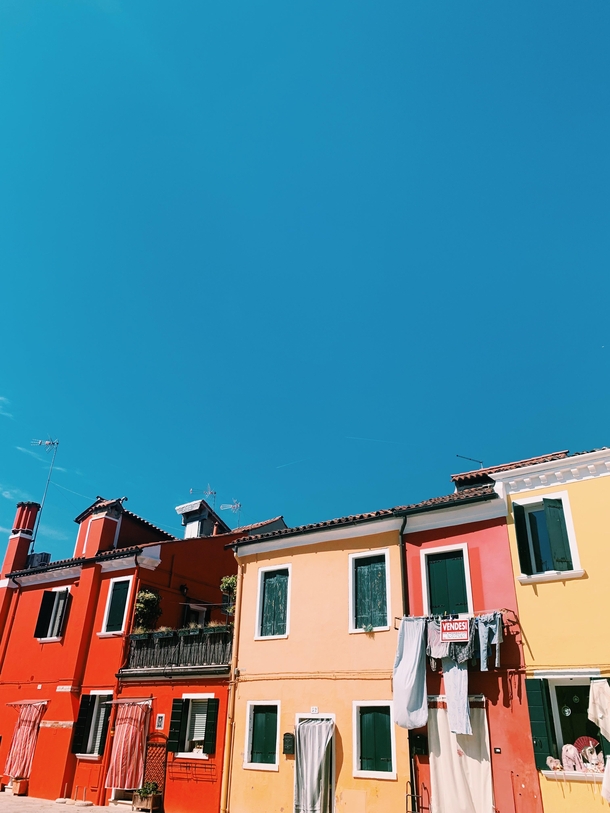 A beautiful day in Burano Italy May 