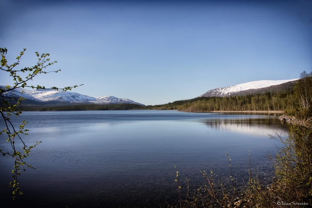 a beautiful lake in northern Norway 