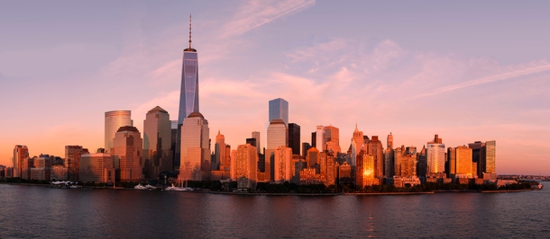 A beautiful Manhattan sunset