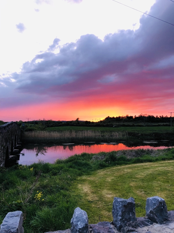 A beautiful sunset in Ireland