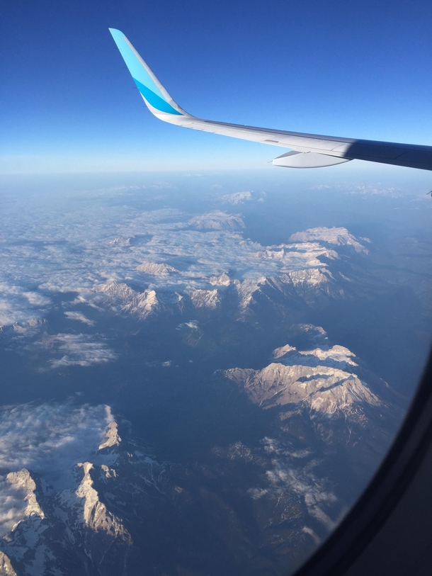 A beautiful view over the alps