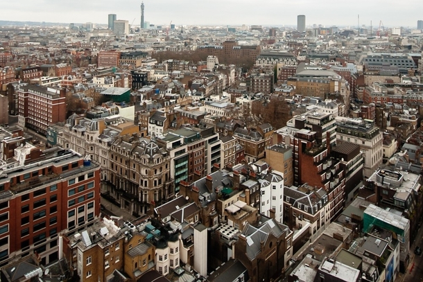 A birds eye view of Mayfair London 