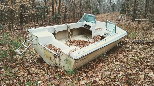 A boat in the woods Virginia 
