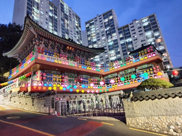 A Buddhist temple in Busan South Korea