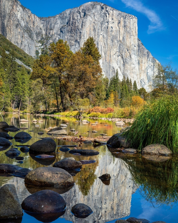 A calm autumn day in Yosemite National Park California 