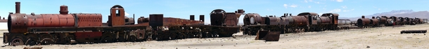 A cemetery of trains abandoned since the s Uyuni Bolivia 
