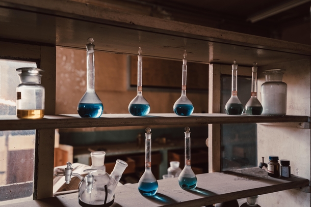 A chemistry lab in an abandoned power plant Beijing China 