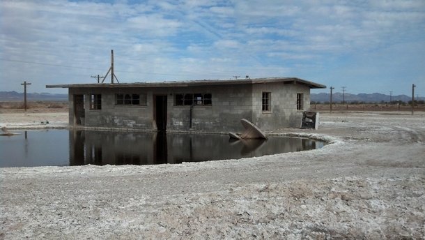 A Closer Look Abandoned building near the Salton Sea Southern California 