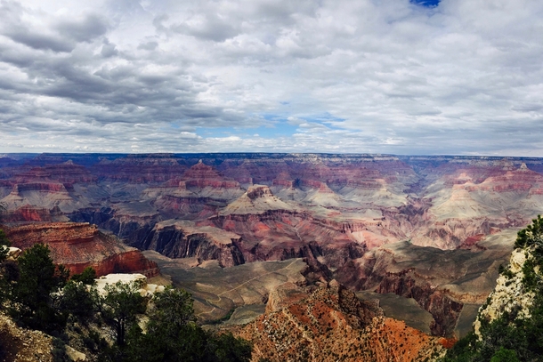 A cloudy day at the Grand Canyon AZ 