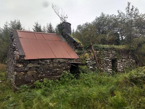 A cottage on the side of the highway Ring of Kerry Ireland