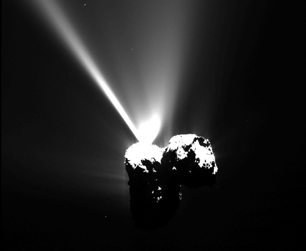 A dramatic outburst from the nucleus of Comet PChuryumov-Gerasimenko 