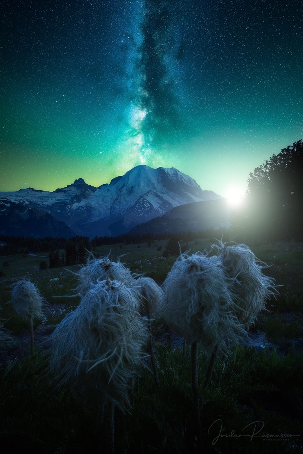 A dreamy composite from Mt Rainier National Park