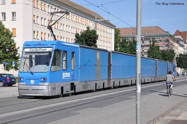 A Freight Tram in Dresden Germany